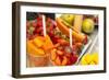 Fresh tropical fruit for sale in historic Cartagena, Colombia.-Jerry Ginsberg-Framed Photographic Print