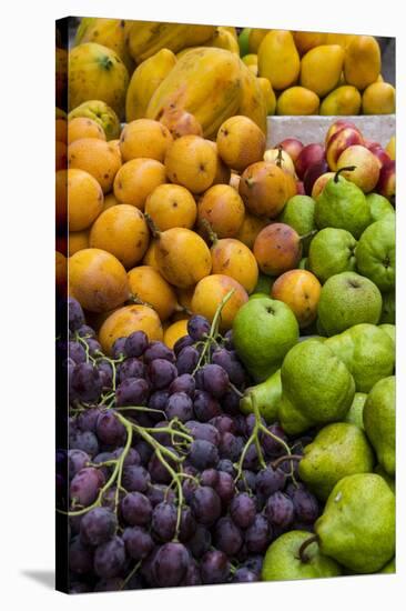 Fresh tropical fruit for sale in historic Cartagena, Colombia.-Jerry Ginsberg-Stretched Canvas