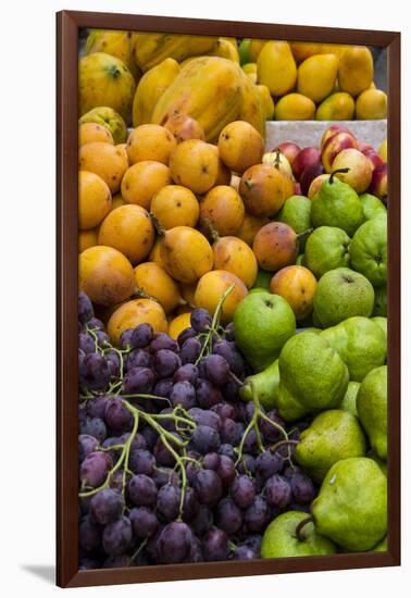 Fresh tropical fruit for sale in historic Cartagena, Colombia.-Jerry Ginsberg-Framed Photographic Print