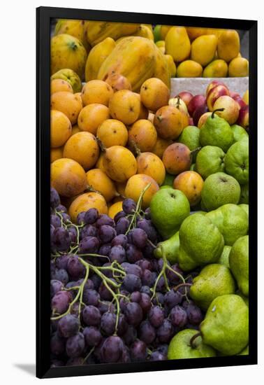 Fresh tropical fruit for sale in historic Cartagena, Colombia.-Jerry Ginsberg-Framed Photographic Print