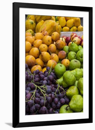 Fresh tropical fruit for sale in historic Cartagena, Colombia.-Jerry Ginsberg-Framed Photographic Print