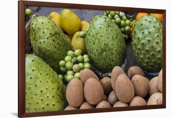 Fresh tropical fruit for sale in historic Cartagena, Colombia.-Jerry Ginsberg-Framed Photographic Print