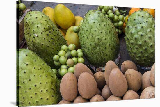 Fresh tropical fruit for sale in historic Cartagena, Colombia.-Jerry Ginsberg-Stretched Canvas