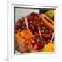 Fresh tropical fruit for sale in historic Cartagena, Colombia.-Jerry Ginsberg-Framed Photographic Print