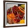 Fresh tropical fruit for sale in historic Cartagena, Colombia.-Jerry Ginsberg-Framed Photographic Print