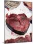 Fresh Tuna Steak at a Market-null-Mounted Photographic Print