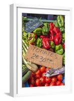 Fresh vegetable market, Bayeux, Normandy, France-Lisa S. Engelbrecht-Framed Photographic Print