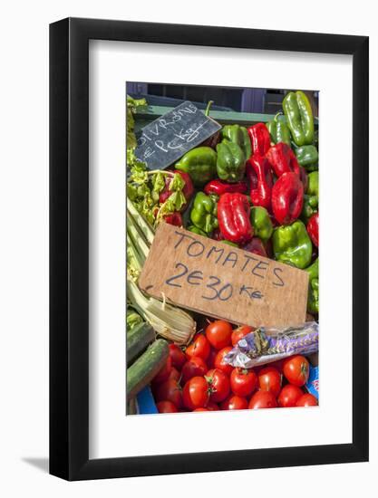 Fresh vegetable market, Bayeux, Normandy, France-Lisa S. Engelbrecht-Framed Photographic Print