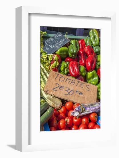 Fresh vegetable market, Bayeux, Normandy, France-Lisa S. Engelbrecht-Framed Photographic Print