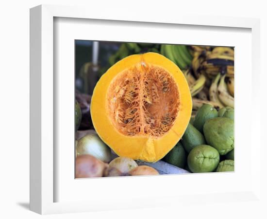 Fresh Vegetables and Fruits at the Local Market in St John's, Antigua, Caribbean-Kymri Wilt-Framed Photographic Print