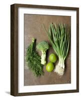 Fresh Vegetables, Dill and Limes-null-Framed Photographic Print