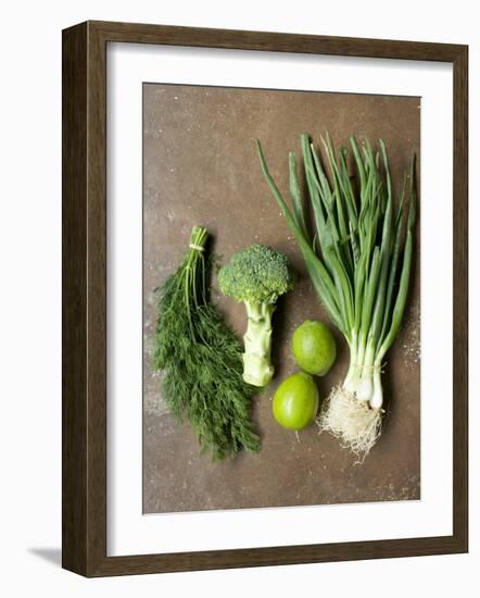 Fresh Vegetables, Dill and Limes-null-Framed Photographic Print