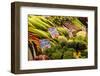 Fresh vegetables for sale at Pike Place Market in Seattle, Washington State.-Michele Niles-Framed Photographic Print