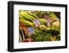 Fresh vegetables for sale at Pike Place Market in Seattle, Washington State.-Michele Niles-Framed Photographic Print