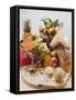 Fresh Vegetables, Fruit, Butter, Nuts and Wholemeal Bread-Foodcollection-Framed Stretched Canvas