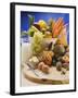 Fresh Vegetables, Fruit, Eggs, Butter and Milk-null-Framed Photographic Print