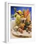 Fresh Vegetables, Fruit, Eggs, Butter and Milk-null-Framed Photographic Print