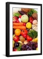 Fresh Vegetables, Fruits and Other Foodstuffs. Shot in a Studio.-prometeus-Framed Photographic Print