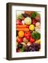 Fresh Vegetables, Fruits and Other Foodstuffs. Shot in a Studio.-prometeus-Framed Photographic Print