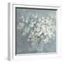 Fresh White Bouquet Gray Crop-Danhui Nai-Framed Art Print