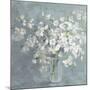 Fresh White Bouquet Gray Crop-Danhui Nai-Mounted Art Print