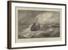 Freshening Gale, Scarborough, Fishing-Boats Returning to Harbour, in the Royal Academy Exhibition-Edwin Hayes-Framed Giclee Print