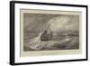 Freshening Gale, Scarborough, Fishing-Boats Returning to Harbour, in the Royal Academy Exhibition-Edwin Hayes-Framed Giclee Print