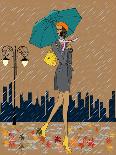 Girl in the Rain-fresher-Art Print