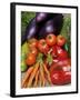 Freshly Harvested Home Grown Organic Vegetables with Organic Label, UK-Gary Smith-Framed Photographic Print