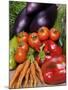 Freshly Harvested Home Grown Organic Vegetables with Organic Label, UK-Gary Smith-Mounted Photographic Print