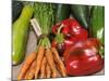 Freshly Harvested Home Grown Organic Vegetables with Organic Label, UK-Gary Smith-Mounted Photographic Print