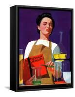 "Freshmen Chemistry," May 4, 1940-John Hyde Phillips-Framed Stretched Canvas
