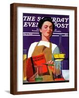 "Freshmen Chemistry," Saturday Evening Post Cover, May 4, 1940-John Hyde Phillips-Framed Giclee Print