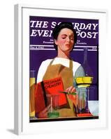 "Freshmen Chemistry," Saturday Evening Post Cover, May 4, 1940-John Hyde Phillips-Framed Giclee Print