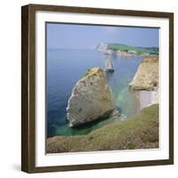 Freshwaster Bay, Isle of Wight, England, UK-Roy Rainford-Framed Photographic Print