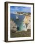 Freshwater Bay and Chalk Cliffs of Tennyson Down, Isle of Wight, England, United Kingdom, Europe-Roy Rainford-Framed Photographic Print