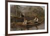 Freshwater fishing, 1919-Jahn Ekenaes-Framed Giclee Print