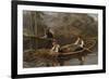 Freshwater fishing, 1919-Jahn Ekenaes-Framed Giclee Print