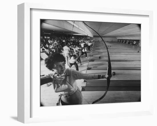 Fresno's Sunnyside Bowl Bowling Alley-J^ R^ Eyerman-Framed Photographic Print