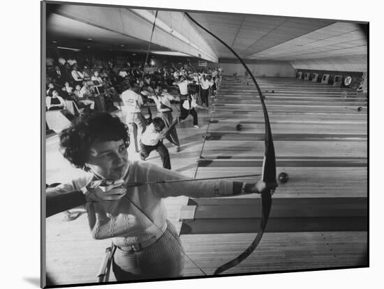 Fresno's Sunnyside Bowl Bowling Alley-J^ R^ Eyerman-Mounted Photographic Print