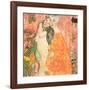 Freunddinnen-Gustav Klimt-Framed Art Print