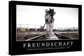 Freundschaft: Motivationsposter Mit Inspirierendem Zitat-null-Stretched Canvas