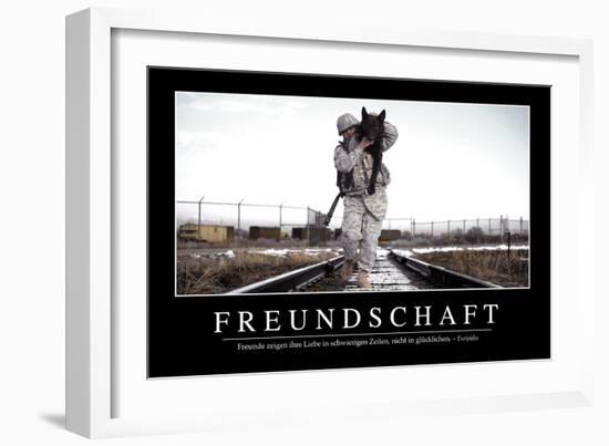 Freundschaft: Motivationsposter Mit Inspirierendem Zitat-null-Framed Photographic Print