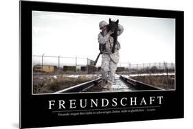 Freundschaft: Motivationsposter Mit Inspirierendem Zitat-null-Mounted Photographic Print