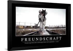 Freundschaft: Motivationsposter Mit Inspirierendem Zitat-null-Framed Photographic Print