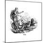 Freya (Frig) Goddess of Love in Scandinavian Mythology, Driving Her Chariot Pulled by Cats-null-Mounted Premium Giclee Print
