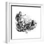 Freya (Frig) Goddess of Love in Scandinavian Mythology, Driving Her Chariot Pulled by Cats-null-Framed Giclee Print