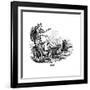 Freya (Frig) Goddess of Love in Scandinavian Mythology, Driving Her Chariot Pulled by Cats-null-Framed Giclee Print