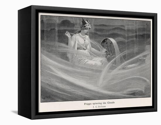 Freya Spinning the Clouds-J.c. Dollman-Framed Stretched Canvas