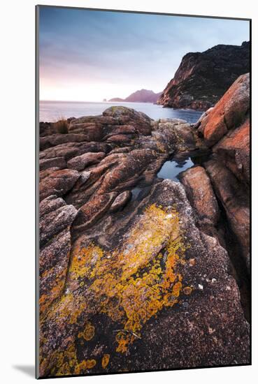 Freycinet National Park, Tasmania, Australia. Sunrise over Rocky Coast-Matteo Colombo-Mounted Photographic Print